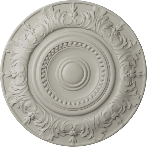 Ekena Millwork Biddix Ceiling Medallion (Fits Canopies up to 7 1/2"), Hnd-Painted Pot of Cream, 20 7/8"OD x 1 1/4"P CM20BXPCF - main